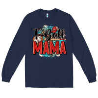 Navy t ball mama Long Sleeve Tee - Zillion Design Studio