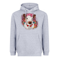 Heather Grey heifer valentines Heavyweight Hoodie - JahusDesignShop