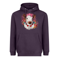 Plum heifer valentines Heavyweight Hoodie - JahusDesignShop