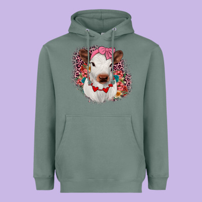 Heifer Valentines Heavyweight Hoodie Designed By Jahusdesignshop