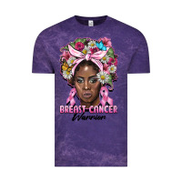 Cloud Purple breast cancer warrior black woman Vintage Tee - BarkalooDesign
