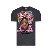 Vintage Black breast cancer warrior black woman Vintage Tee - BarkalooDesign