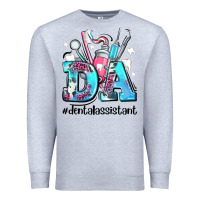 Heather Grey da dental assistant Premium Sweatshirt - AdoDesignShop