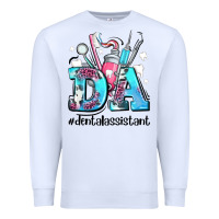 White da dental assistant Premium Sweatshirt - AdoDesignShop