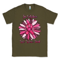 Army Green in october we wear pink sunflower Classic Tee - RanaPortraitStore
