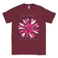 Burgundy in october we wear pink sunflower Classic Tee - RanaPortraitStore