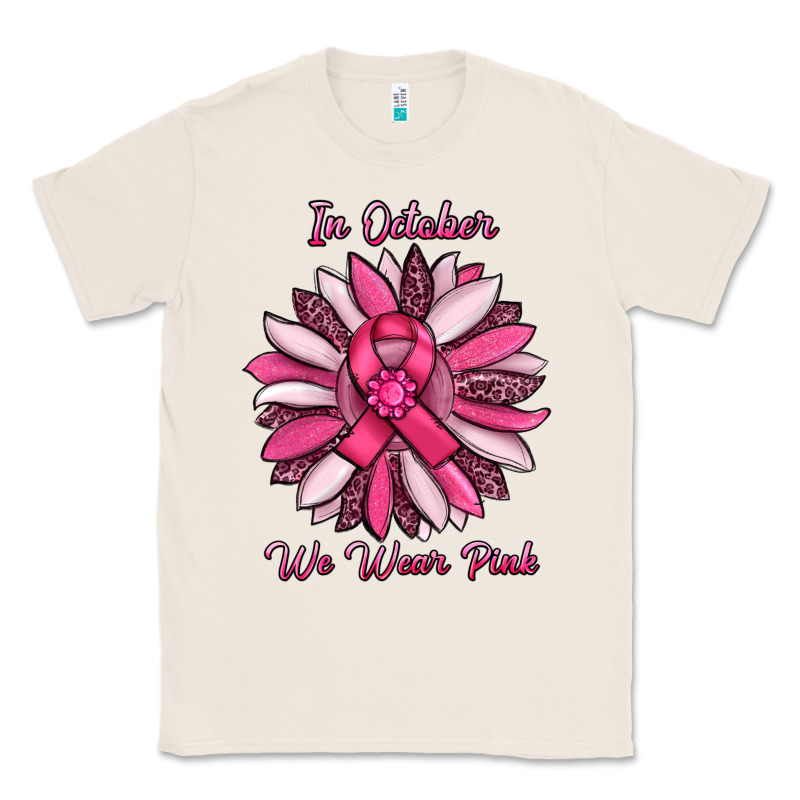 In October We Wear Pink Sunflower Classic Tee by RanaPortraitStore | Teevron