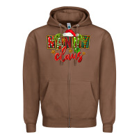 Chestnut Christmas nanny claus Zipper Hoodie - FaDigitalArtStudio