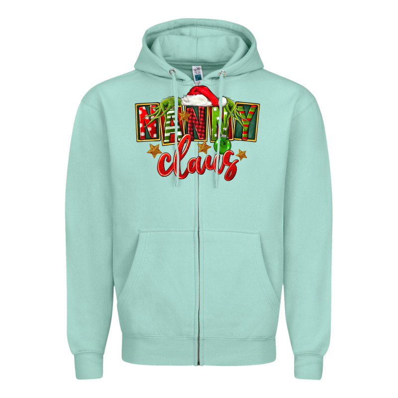 Christmas Nanny Claus Zipper Hoodie by FaDigitalArtStudio | Teevron