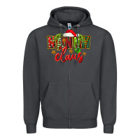 Smoke Christmas nanny claus Zipper Hoodie - FaDigitalArtStudio