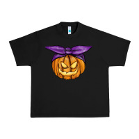 Black Jack O' Lantern Halloween Pumpkin Urban Heavy Tee - RanaPortraitStore