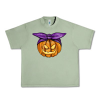 Oil Green Jack O' Lantern Halloween Pumpkin Urban Heavy Tee - RanaPortraitStore