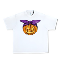 White Jack O' Lantern Halloween Pumpkin Urban Heavy Tee - RanaPortraitStore