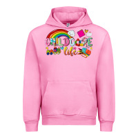Fuchsia Pink childcare life Urban Hoodie - NancyCooperArtShop
