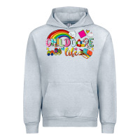 Heather Grey childcare life Urban Hoodie - NancyCooperArtShop