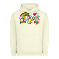 Pigment Pistachio childcare life Urban Hoodie - NancyCooperArtShop