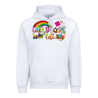White childcare life Urban Hoodie - NancyCooperArtShop