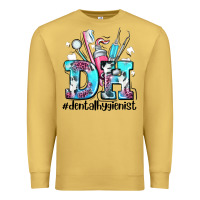 Antique Gold d h dental hygienist Premium Sweatshirt - AdoDesignShop