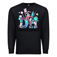 Black d h dental hygienist Premium Sweatshirt - AdoDesignShop