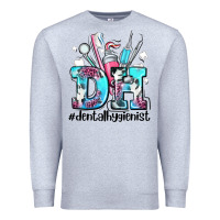 Heather Grey d h dental hygienist Premium Sweatshirt - AdoDesignShop