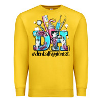 Lemon d h dental hygienist Premium Sweatshirt - AdoDesignShop