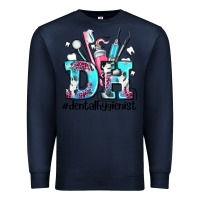 Navy d h dental hygienist Premium Sweatshirt - AdoDesignShop