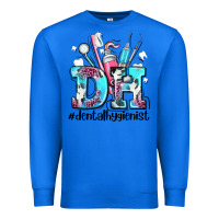 True Royal d h dental hygienist Premium Sweatshirt - AdoDesignShop