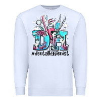 White d h dental hygienist Premium Sweatshirt - AdoDesignShop