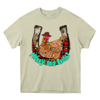 Mossy horseshoe chicken Heavy Core Tee - CowhideDigitalArt