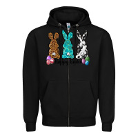 Black Western happy easter peeps Zipper Hoodie - Neo Western