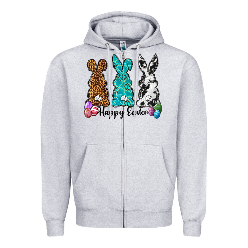 Western Happy Easter Peeps Zipper Hoodie by Neo Western | Teevron