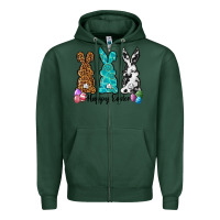 Sports Green Western happy easter peeps Zipper Hoodie - Neo Western