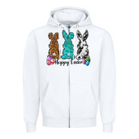 White Western happy easter peeps Zipper Hoodie - Neo Western