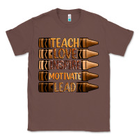 Chestnut teach love inspire motivate lead Classic Tee - Zillion Design Studio