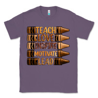 Lavender teach love inspire motivate lead Classic Tee - Zillion Design Studio