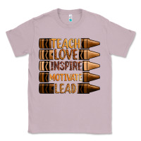 Lilac teach love inspire motivate lead Classic Tee - Zillion Design Studio