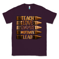 Plum teach love inspire motivate lead Classic Tee - Zillion Design Studio