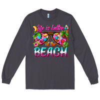 Smoke life is better at the beach Long Sleeve Tee - texasbilliewilder