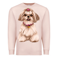 Pale Pink shih tzu Premium Sweatshirt - Artiststas