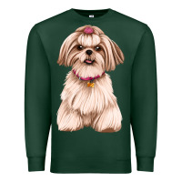 Sports Green shih tzu Premium Sweatshirt - Artiststas