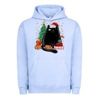 Pigment Grape Ice christmas black cat Urban Hoodie - MaliasSmallBusiness