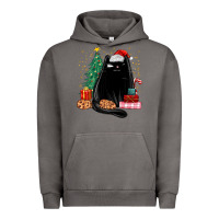 Pigment Tornado christmas black cat Urban Hoodie - MaliasSmallBusiness