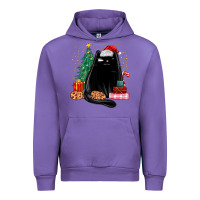 Tulip christmas black cat Urban Hoodie - MaliasSmallBusiness