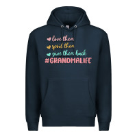 Navy grandma life Premium Hoodie - MaliasSmallBusiness