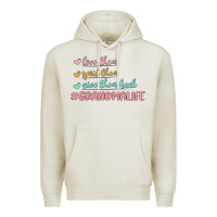 Oatmeal Heather grandma life Premium Hoodie - MaliasSmallBusiness