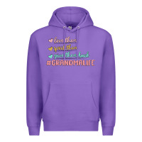 Purple grandma life Premium Hoodie - MaliasSmallBusiness