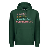 Sports Green grandma life Premium Hoodie - MaliasSmallBusiness