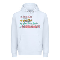 White grandma life Premium Hoodie - MaliasSmallBusiness