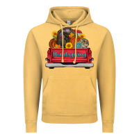 Vintage Mustard thanksgiving truck turkey pumpkin Vintage Hoodie - AdoDesignShop