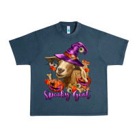 Midnight Navy Spooky Goat Urban Heavy Tee - RanaPortraitStore